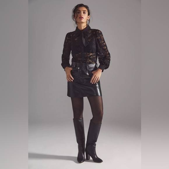 DOLAN Sheer Lace Blouse - Picture 8 of 9